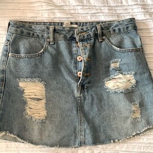 F21 Denim Skirt
